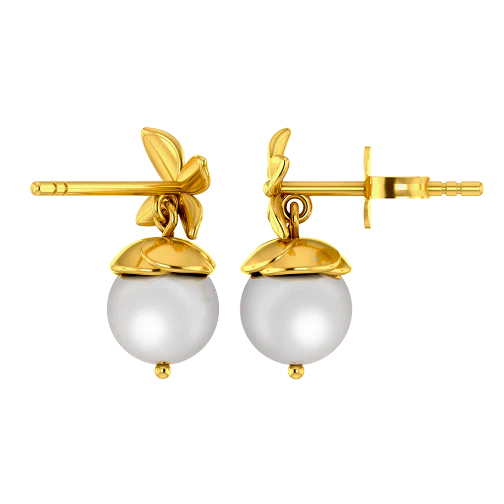 Floret Bloom Gold Earrings - Image 5