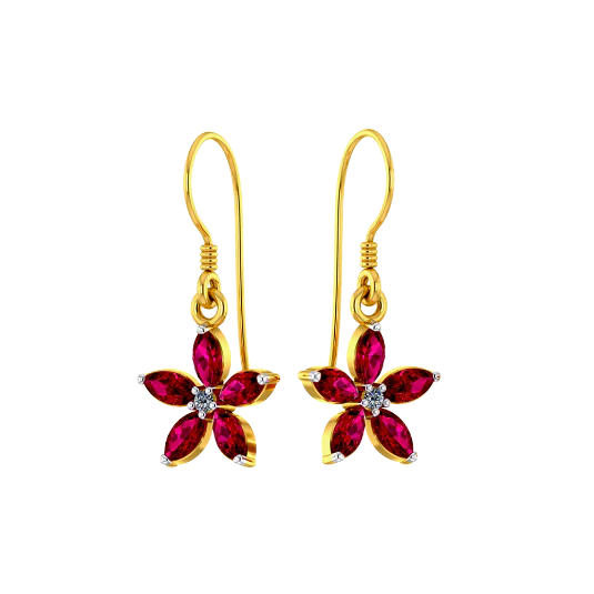 Floret Dangler Earrings - Image 3
