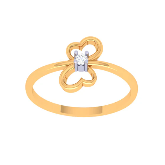 Flower Motif Gold Ring - Image 3