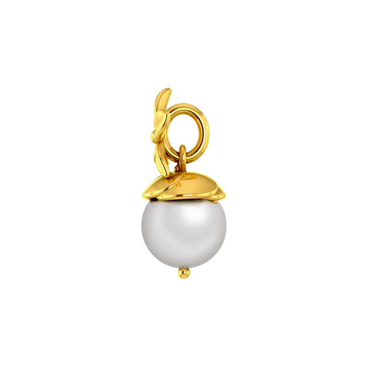 Flower Themed Gold Pendant Design With Utmost Finesse - Image 3