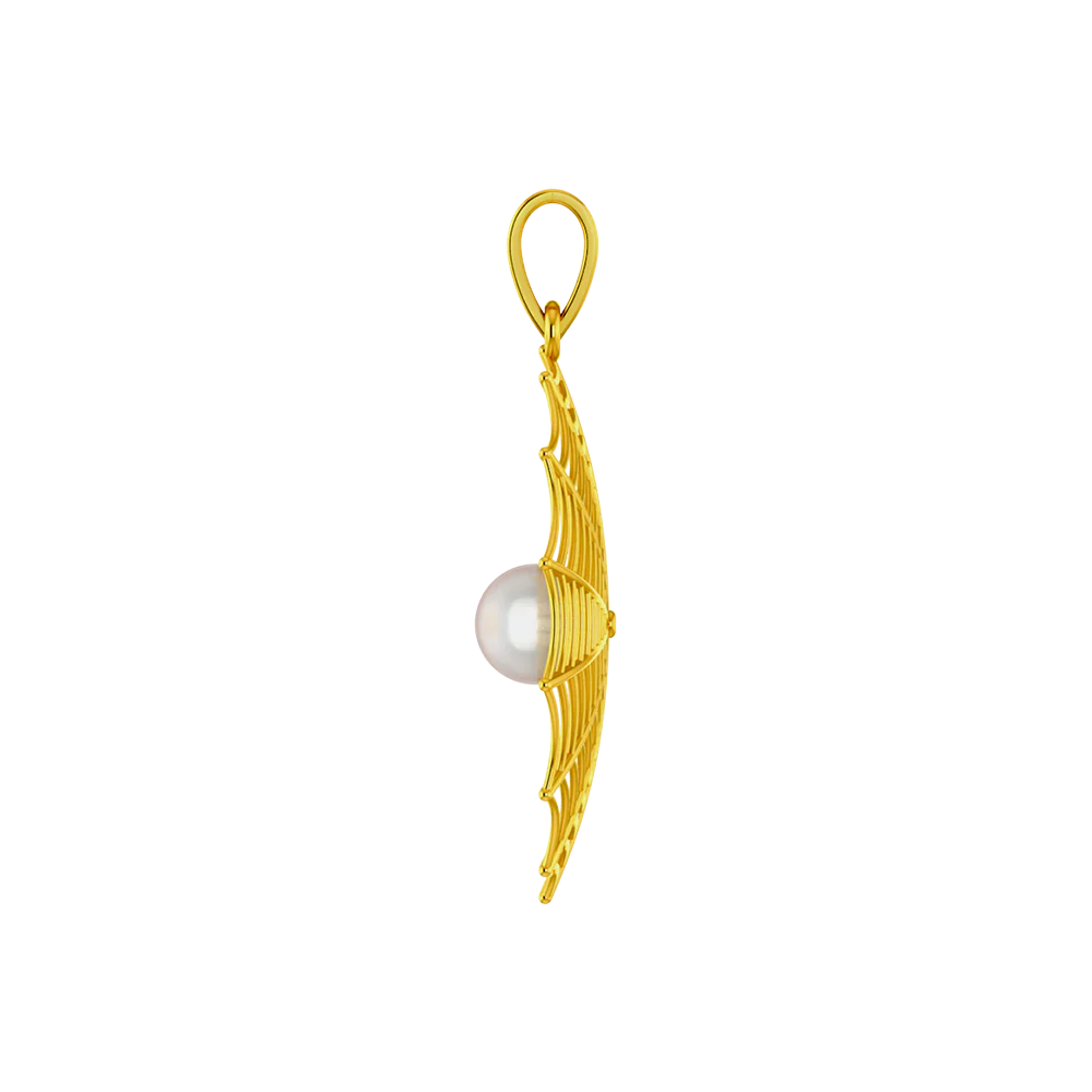 Fun Filigree Gold Pendant - Image 3