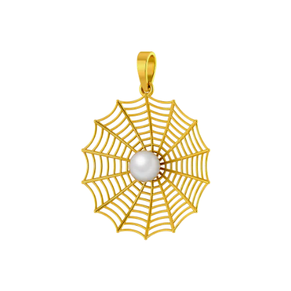 Gemstone Studded Classic Design Gold Pendant Set - Image 2