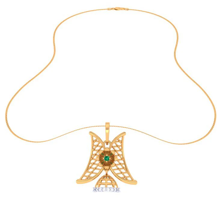 Glow Chain Gold Diamond Pendant - Image 9