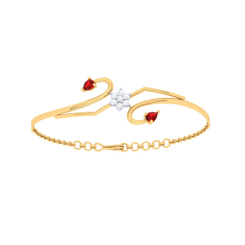 Gold Diamond Bracelet For The Festive Season - Image 6