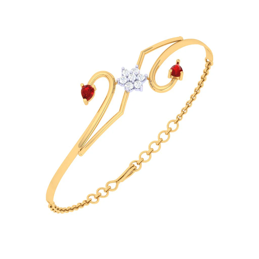 Gold Diamond Bracelet For The Festive Season - Image 7