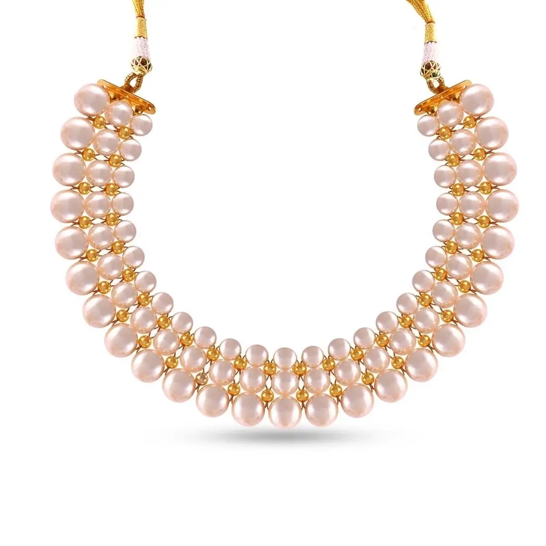 Gorgeous 22k Gold Studded Necklace From Tushi Collection - Image 3
