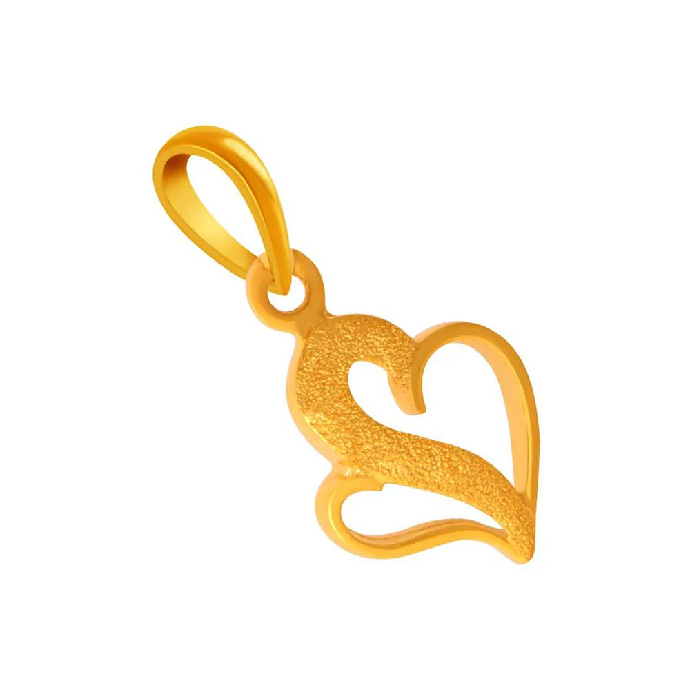 Graceful 14k Heart Pendant With B Initials - Image 3