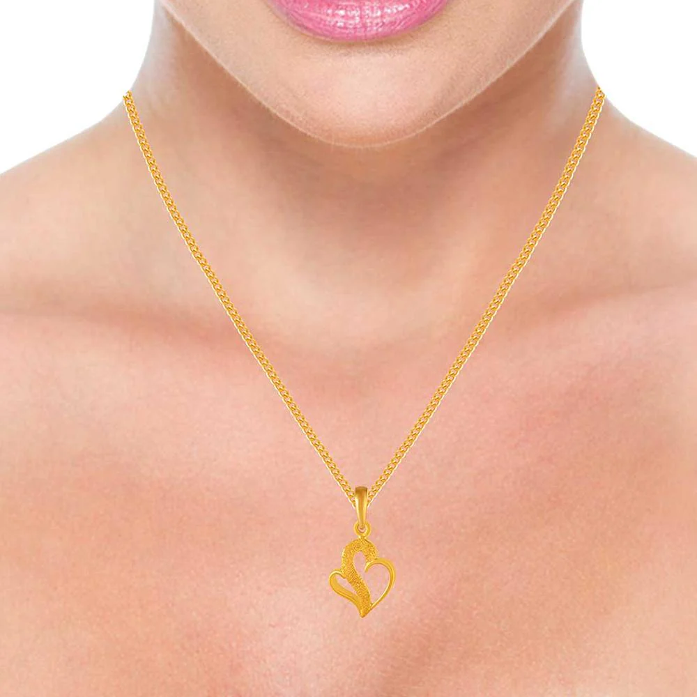 Graceful 14k Heart Pendant With B Initials - Image 4