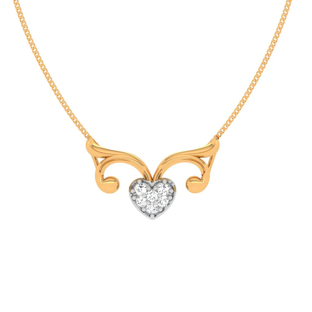 Heart-felting 18k Diamond Pendant - Image 5
