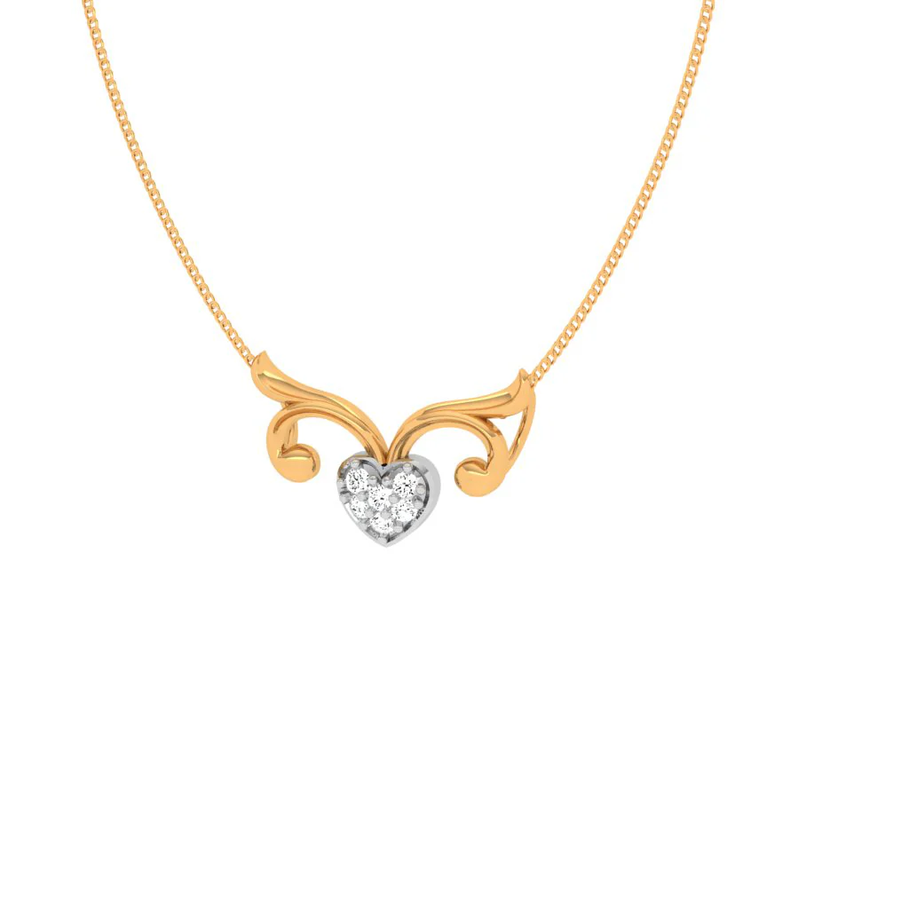 Heart-felting 18k Diamond Pendant - Image 6