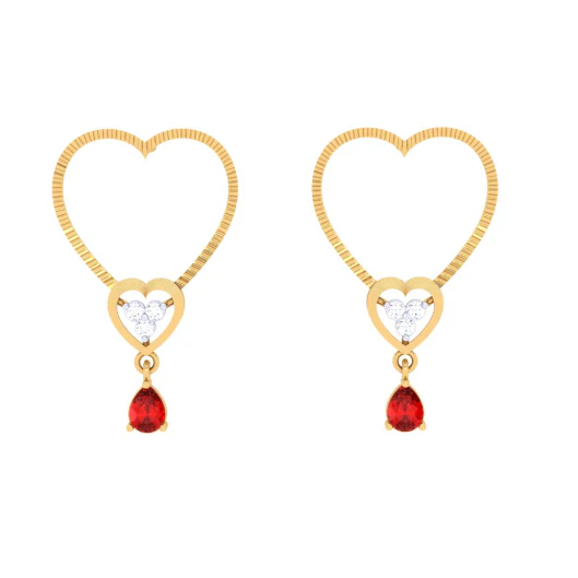 Heart Themed Gold Earrings That Make A Difference