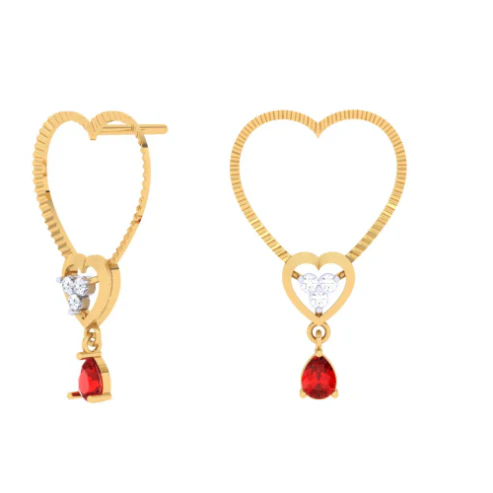 Heart Themed Gold Earrings That Make A Difference - Image 7