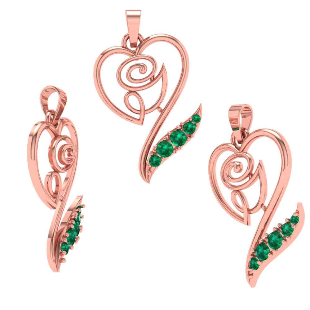 Immaculately Designed Gold Pendant Set For Any Occasion - Image 4