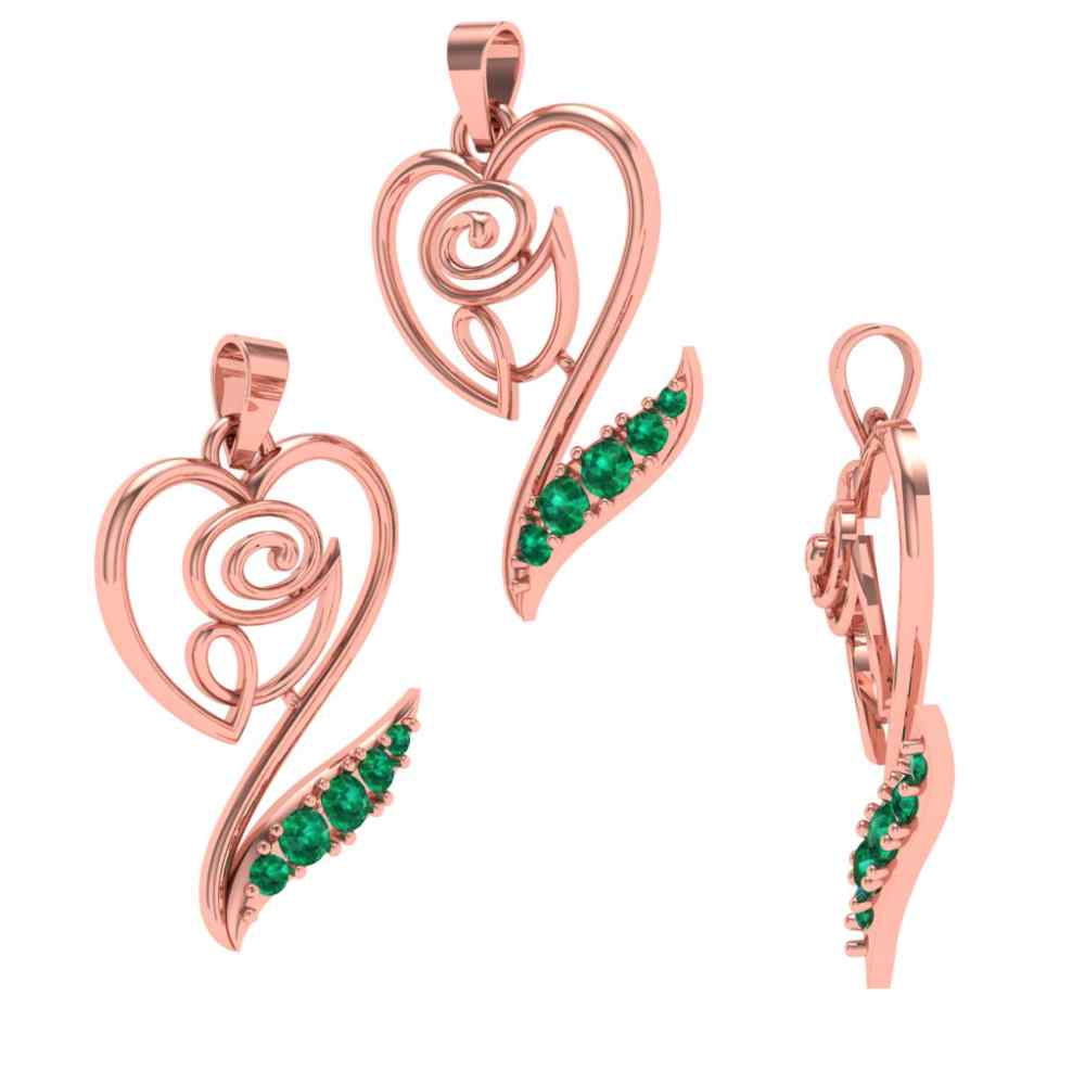 Immaculately Designed Gold Pendant Set For Any Occasion - Image 5