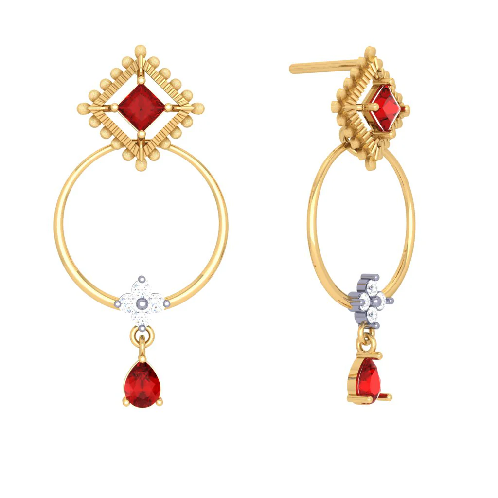 Impeccable Gold And Diamond Earrings That You Can't Give A Miss - Image 2