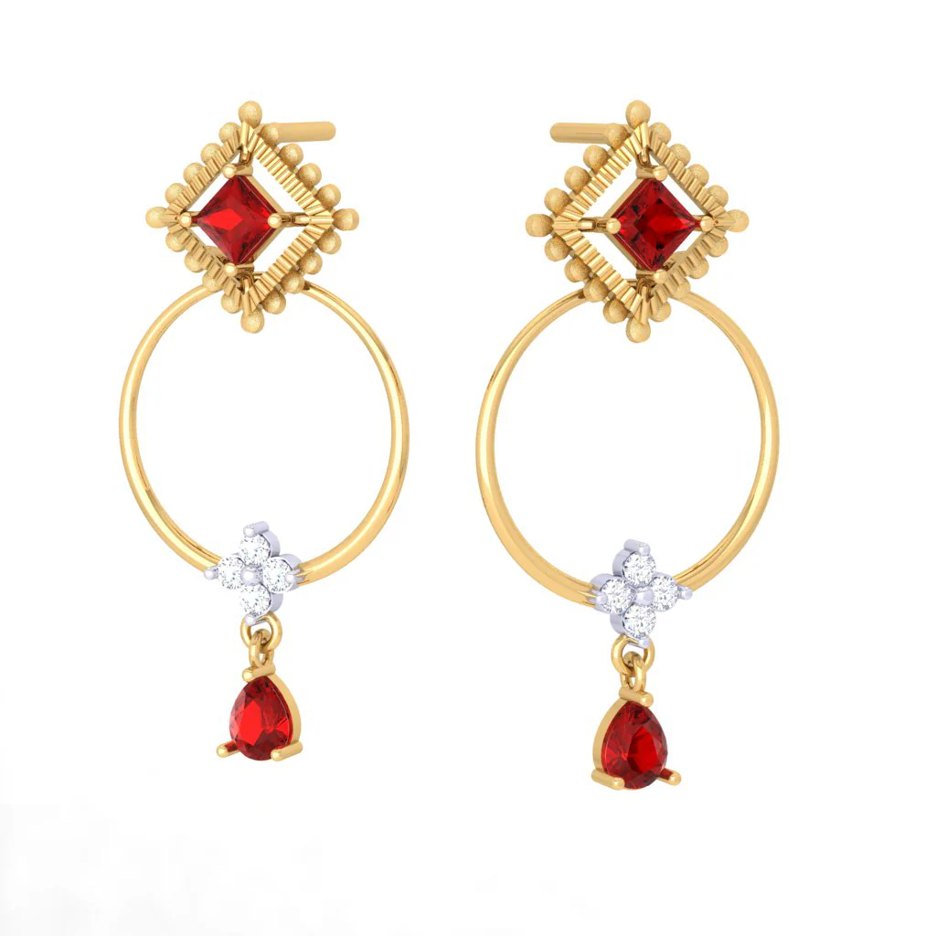 Impeccable Gold And Diamond Earrings That You Can't Give A Miss - Image 4