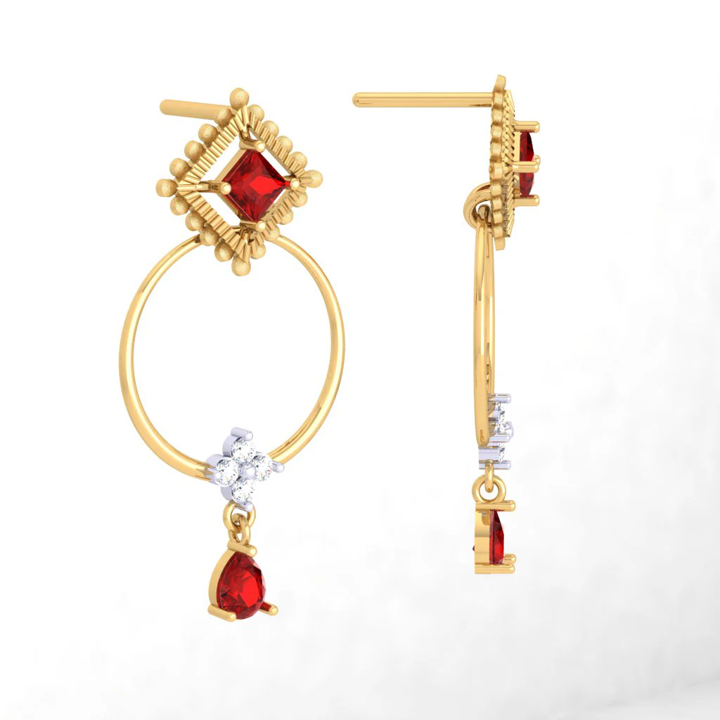 Impeccable Gold And Diamond Earrings That You Can't Give A Miss - Image 5