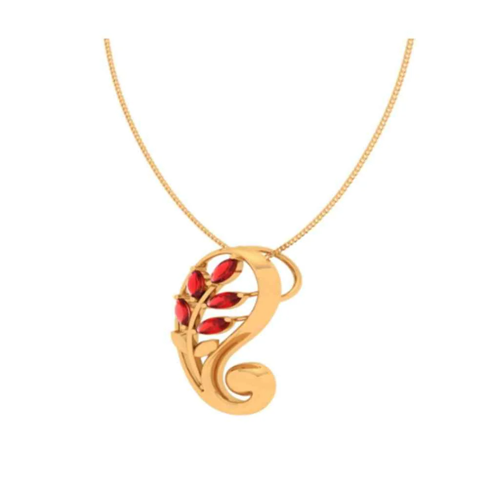Intricate Design Gold Pendant - Image 5