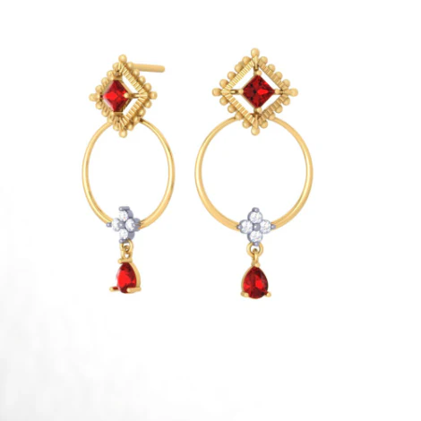 Intricately Crafted Gold Earrings Everyday Use - Image 3