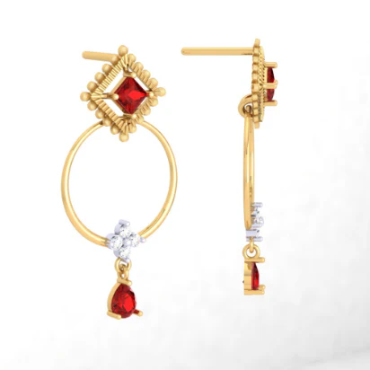 Intricately Crafted Gold Earrings Everyday Use - Image 5