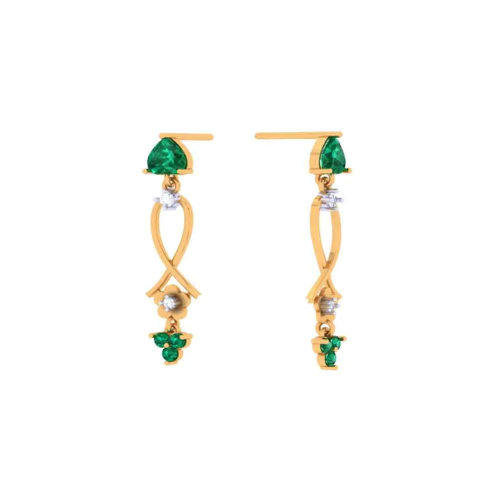 Inverted Heart Dangler Earrings - Image 4
