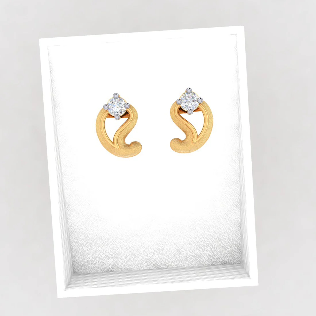Kalka Designed 18k Diamond Gold Earrings - Image 6