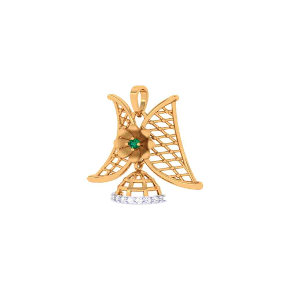 Knitted Gold Pendant - Image 2
