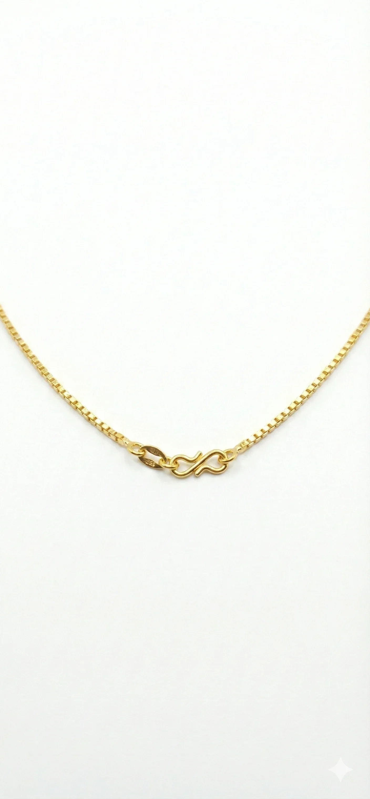 LiteLux Silken Curve 18KT BIS Hallmark Gold Chain for Women - Image 3