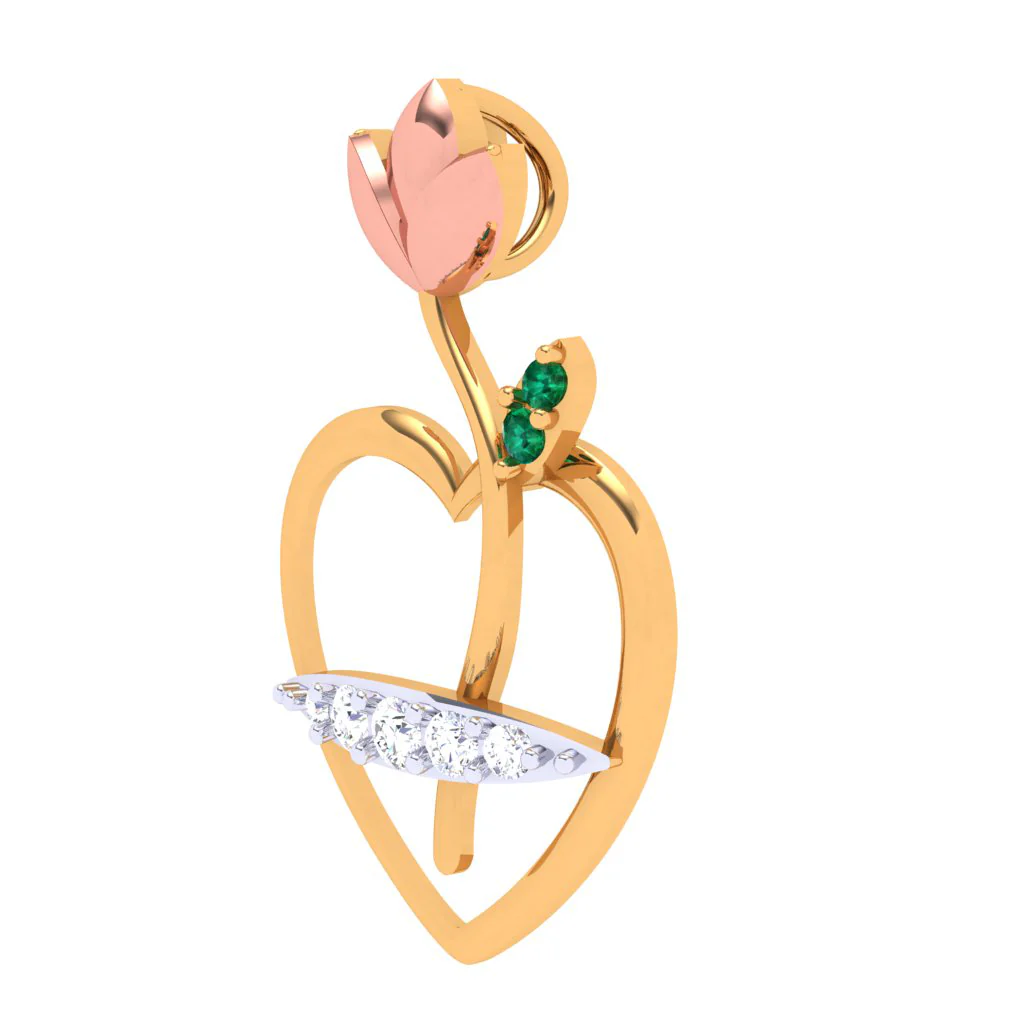 Lotus Love Diamond Pendant - Image 6