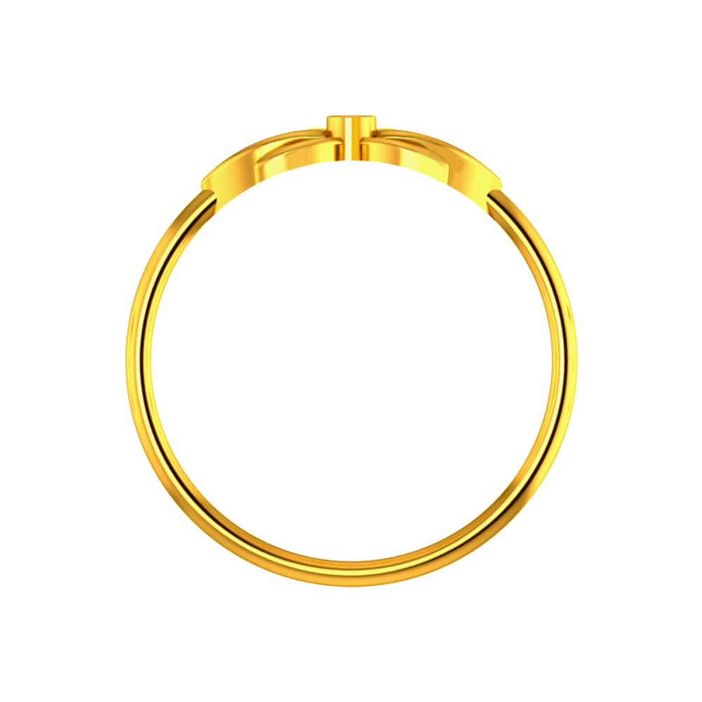 Lotus Shaped Floral Design On Top Of A 18k Diamond Ring - Image 4