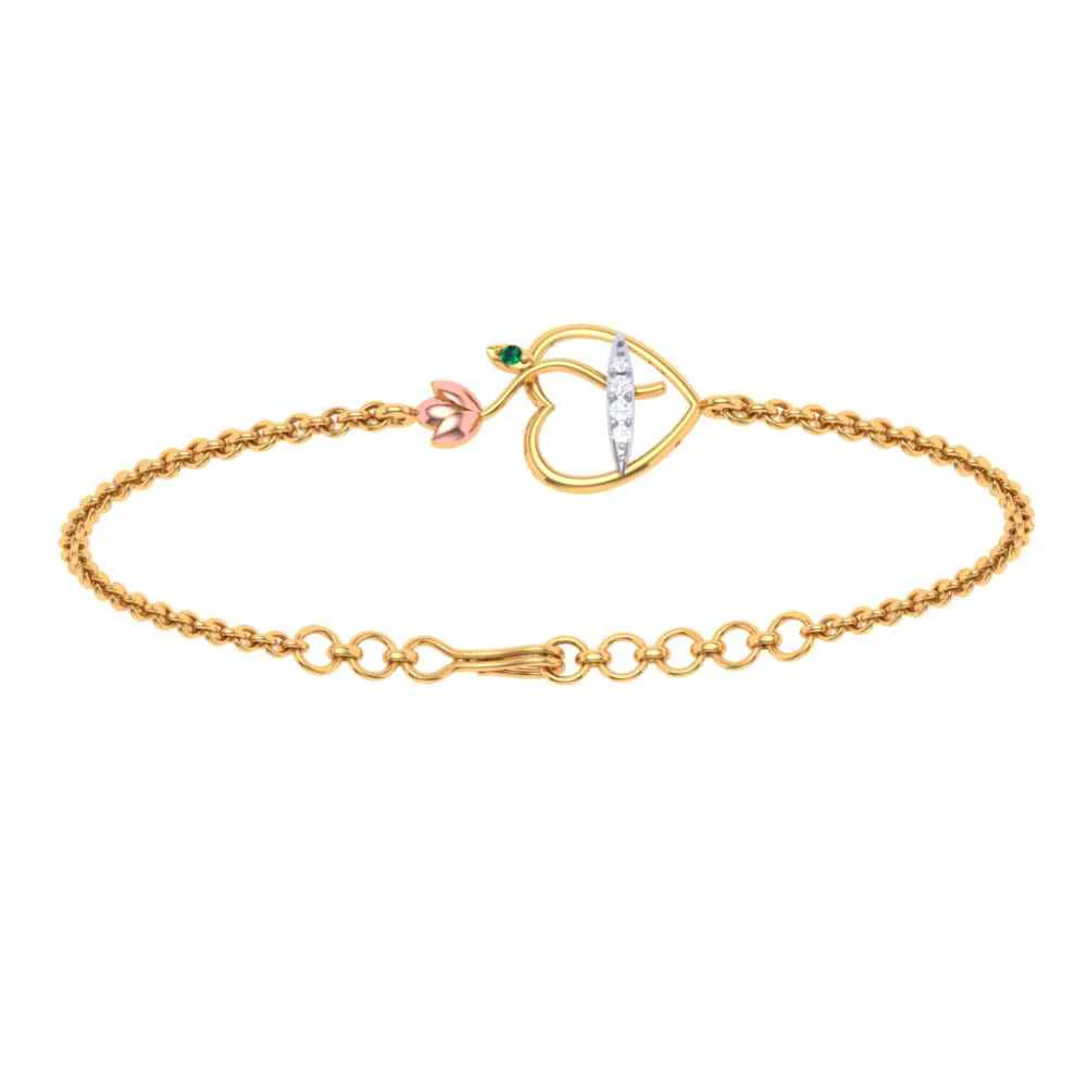 Lotus Themed Gold Bracelets Design Exclusively For You - Image 5