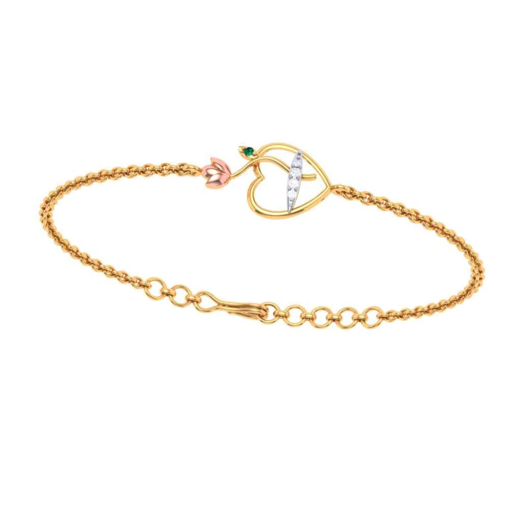 Lotus Themed Gold Bracelets Design Exclusively For You - Image 7