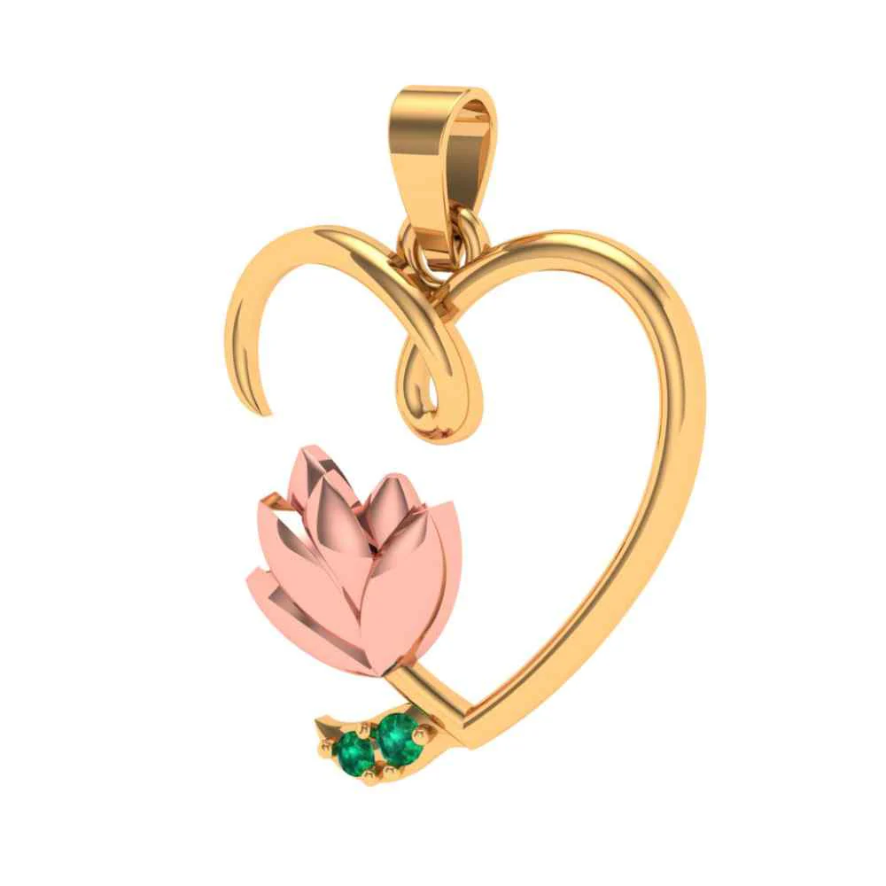 Love Flora Blossom Gold Pendant - Image 2