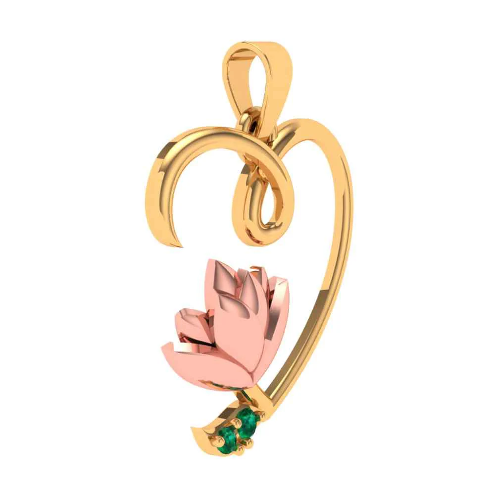 Love Flora Blossom Gold Pendant - Image 3