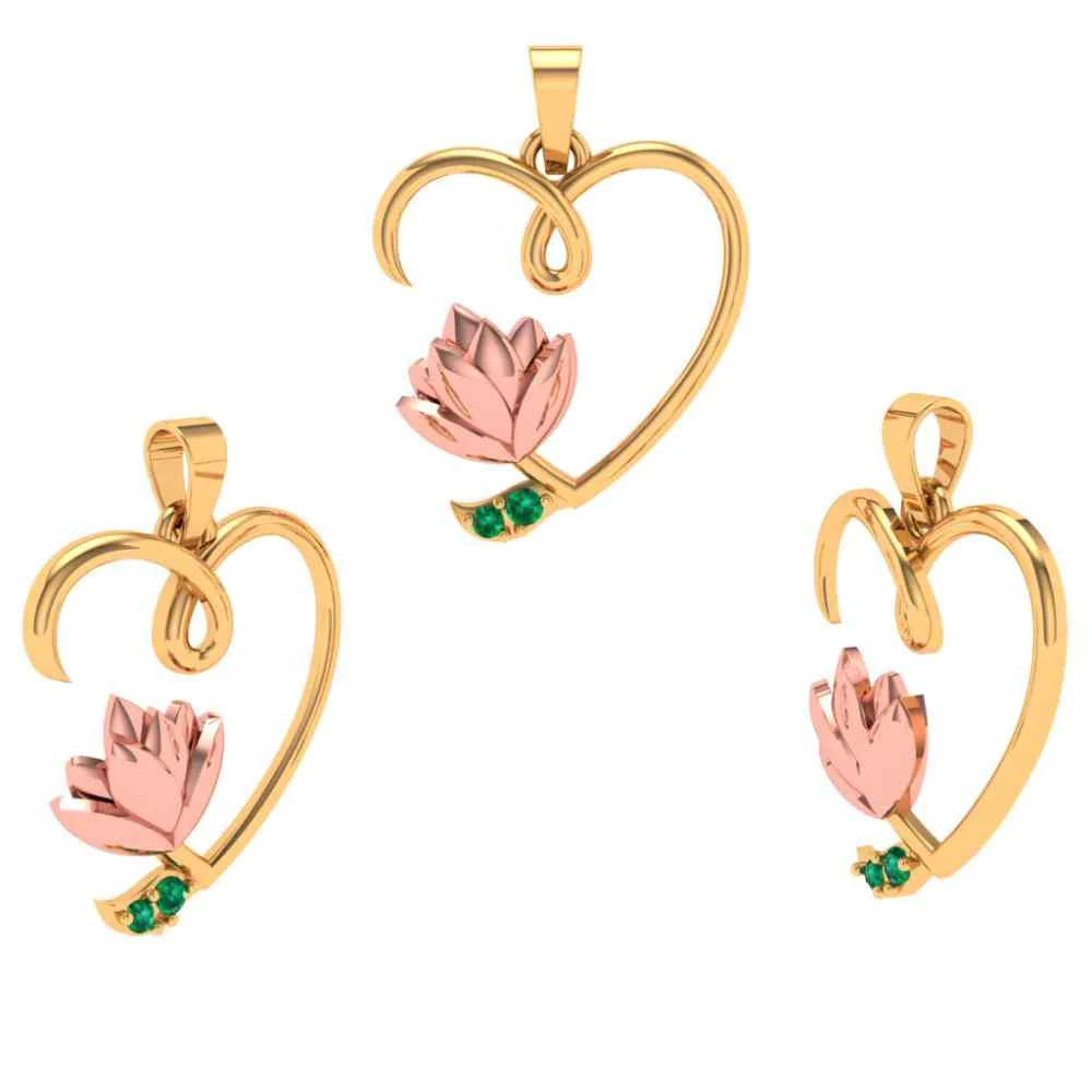 Love Flora Blossom Gold Pendant - Image 4