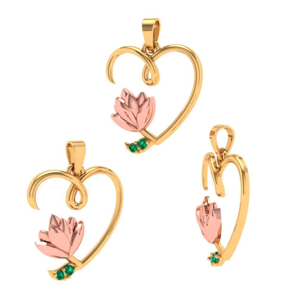 Love Flora Blossom Gold Pendant - Image 5