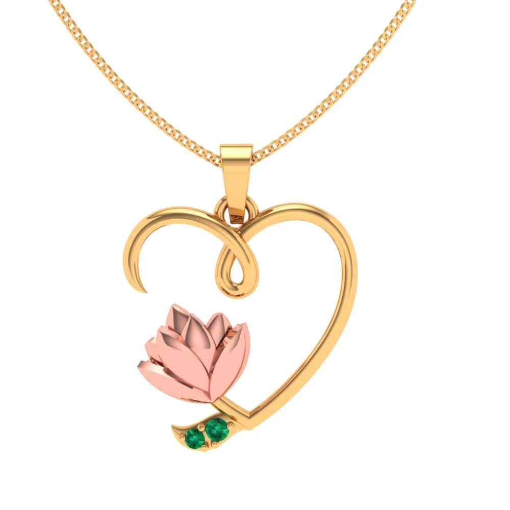Love Flora Blossom Gold Pendant - Image 6