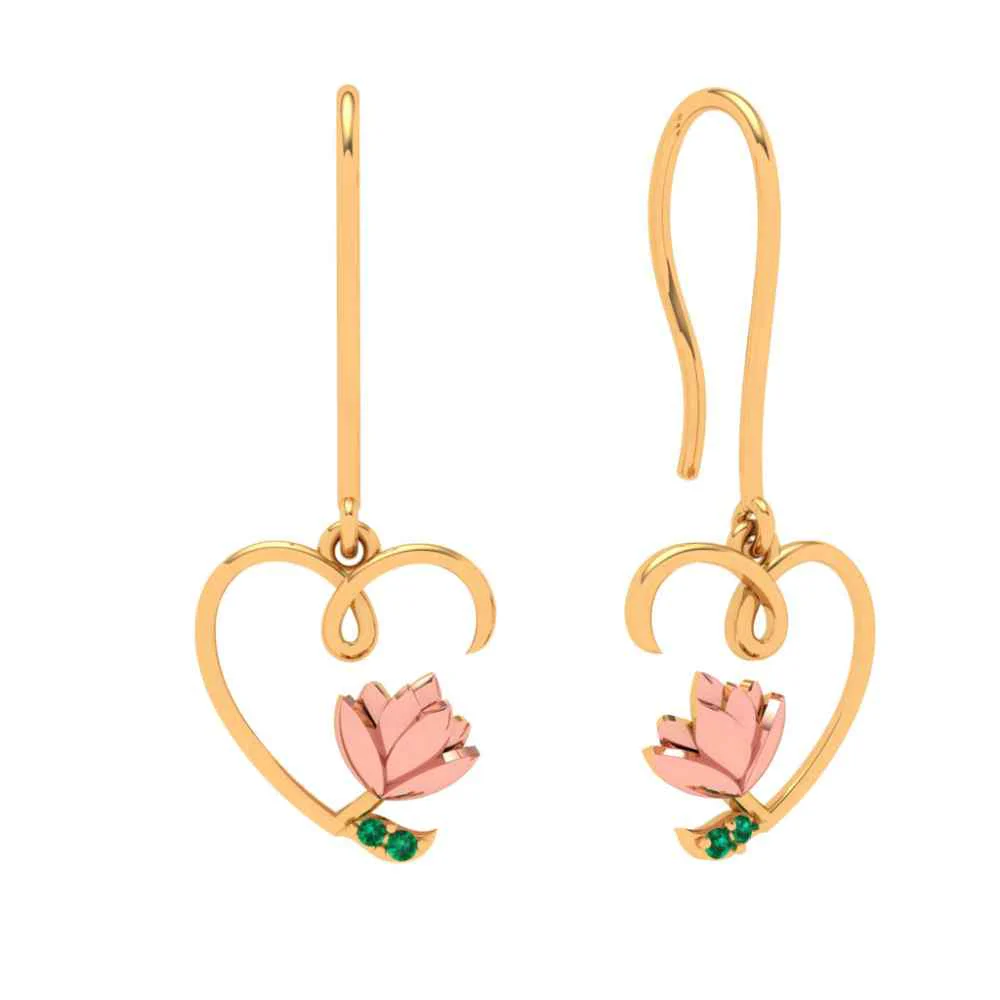 Love To Nature Gold Earrings - Image 2