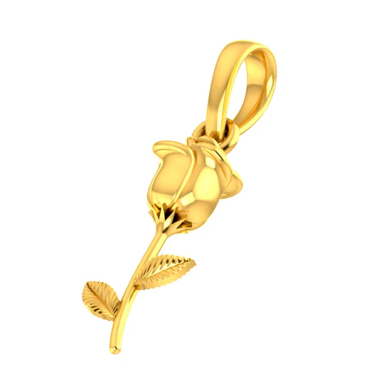 Lovely 18k Gold Yellowbud Design Pendant From Pc Chandra Online Exclusive Collection - Image 2
