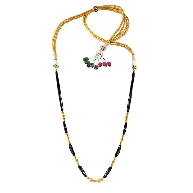 Lovely 22k Gold Thusi Mangalsutra Lightweight From Online Exclusive