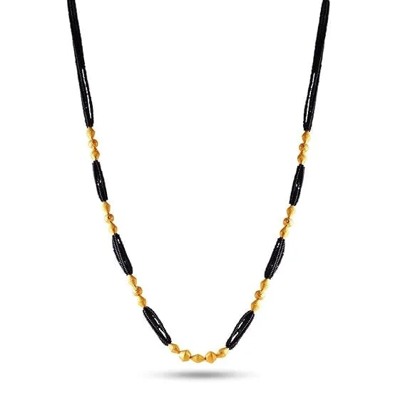 Lovely 22k Gold Thusi Mangalsutra Lightweight From Online Exclusive - Image 5