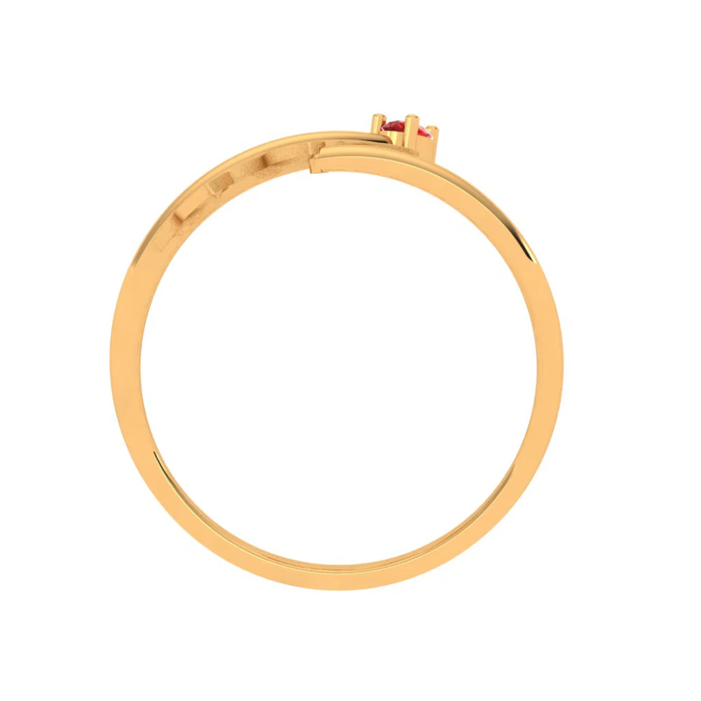 Lovely Leaf Gold Ring - Image 4