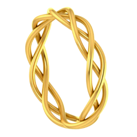 Lovely Sleek 18k Gold Thumb Ring From Pc Chandra Online Exclusive Collection - Image 2