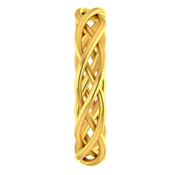 Lovely Sleek 18k Gold Thumb Ring From Pc Chandra Online Exclusive Collection - Image 4