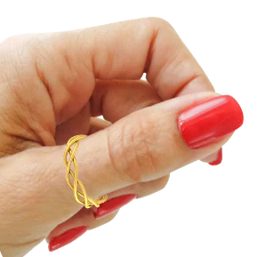 Lovely Sleek 18k Gold Thumb Ring From Pc Chandra Online Exclusive Collection - Image 6