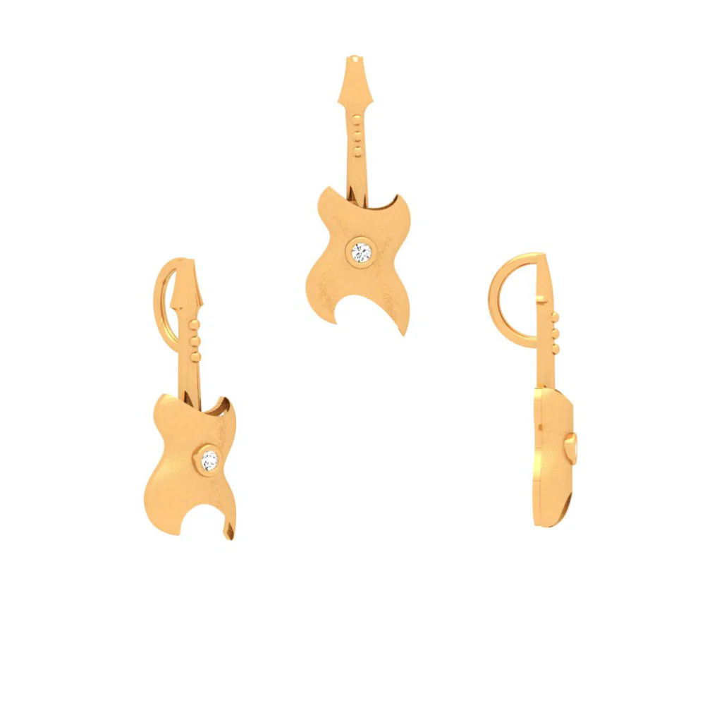 Melodic Beauty Of Yellow 14k Gold Pendant - Image 3
