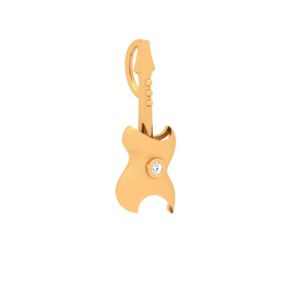 Melodic Beauty Of Yellow 14k Gold Pendant - Image 4