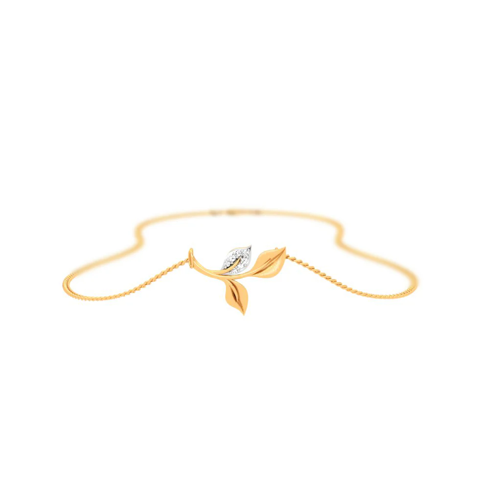 Nature Inspired 18k Diamond Pendant - Image 5