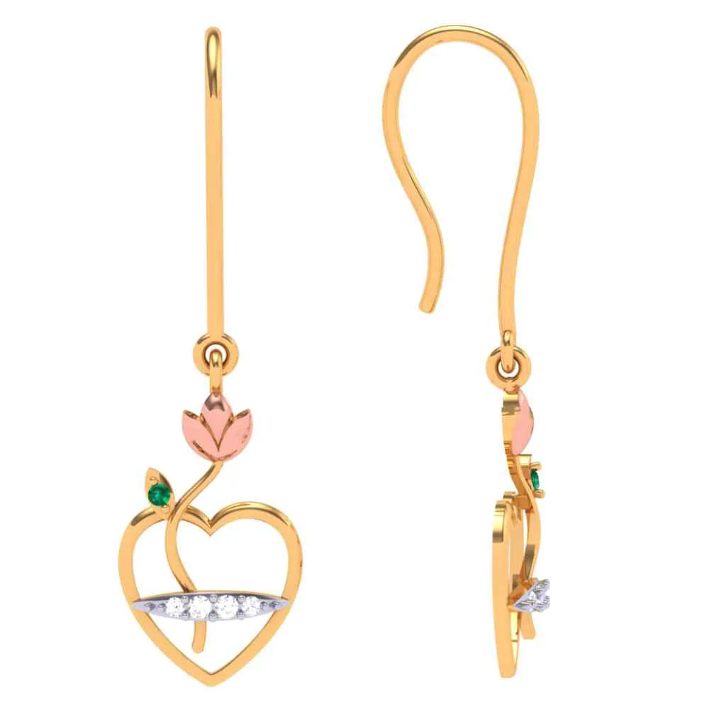 Nature-inspired Gold Earrings - Image 3