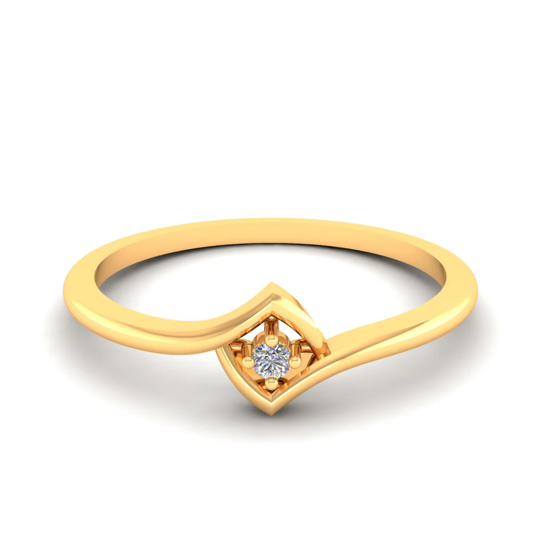 Novara Grace 14KT (585) Yellow Gold and Diamond Ring for Women - Image 3